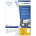 Adhesive labels white A4 Movables 210x297 100 pcs, Bianco, 21 cm, 29,7 cm - Foto miniatura 1