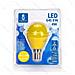 Lampadina Led Luce Gialla A5 G45 4w Attacco E14 - Grande Angolo 230 Misura D45h80mm Equivalente A 30w Ad Incadescenza - Foto miniatura 1