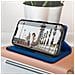 Custodia A Portafoglio Iphone 13 Pro Max Multiscomparto Supporto Video Azzurra - Foto miniatura 4