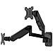 Supporto per Monitor da Parete Basic Doppio per Monitor 17-32" con Angolo di Rotazione 360° Colore Nero - Foto miniatura 3