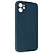 Cover Magsafe Iphone 12 Silicone Flessibile Soft-touch Mag Cover Blu Scuro - Foto miniatura 2