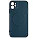 Cover Magsafe Iphone 12 Silicone Flessibile Soft-touch Mag Cover Blu Scuro - Foto miniatura 1