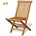 Teck Set Di 4 Sedie Da Giardino In Teak Oliato - Foto miniatura 1
