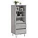Credenza Grigio Sonoma 40x36x110 Cm In Legno Multistrato - Foto miniatura 3