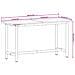 Banco Da Lavoro 150x55x81,5 Cm Legno Massello Faggio E Metallo - Foto miniatura 3