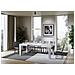 Tavolo Allungabile 90x130/234 Cm Spimbo Mix Piano Bianco Frassino - Gambe Noce - Bianco Frassino /cemento - Foto miniatura 3