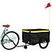 Rimorchio Da Bici Nero E Giallo 45 Kg In Ferro - Foto miniatura 8