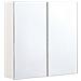 Armadio A Muro Per Specchio Da Bagno Navarra 60 Cm 60 Cm Bianco - Foto miniatura 4