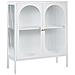 Credenza Espositiva In Vetro Sarre Metallo 90 Cm Bianco - Foto miniatura 5
