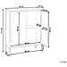 Credenza Espositiva In Vetro Sarre Metallo 90 Cm Bianco - Foto miniatura 6