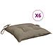Cuscini Per Pallet 6 Pz Tortora 50x50x7 Cm Tessuto Oxford - Foto miniatura 1