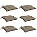 Cuscini Per Pallet 6 Pz Tortora 50x50x7 Cm Tessuto Oxford - Foto miniatura 7