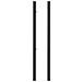 Set 2 Pali In Ferro Dario 6x6cm H. 170cm Nero Opaco - Foto miniatura 3