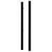 Set 2 Pali In Ferro Dario 6x6cm H. 170cm Nero Opaco - Foto miniatura 5