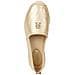 Gold Flat Espadrille Espadrillas Pelle Scarpe Donna Oro Eu 36, Fw0fw07694 0hs - Foto miniatura 2