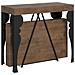 Consolle allungabile 90x40/300 cm Riza noce telaio antracite - Foto miniatura 1