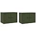 Mobili Tv 2 Pz Verde Oliva 67x39x44 Cm In Acciaio - Foto miniatura 2