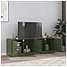 Mobili Tv 2 Pz Verde Oliva 67x39x44 Cm In Acciaio - Foto miniatura 1
