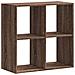 Libreria Rovere Marrone 68,5x32x68,5 Cm In Legno Multistrato - Foto miniatura 2