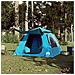 Tenda a Cupola da Campeggio 4 Persone Blu a Rilascio Rapido - Foto miniatura 2