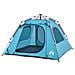 Tenda a Cupola da Campeggio 4 Persone Blu a Rilascio Rapido - Foto miniatura 4