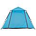 Tenda a Cupola da Campeggio 4 Persone Blu a Rilascio Rapido - Foto miniatura 6
