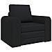 Divano Letto 2-in-1 Nero 98x71x83 cm in Tessuto - Foto miniatura 1