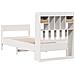 Letto Libreria senza Materasso Bianca 90x200 cm Legno di Pino - Foto miniatura 6