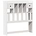 Letto Libreria senza Materasso Bianca 90x200 cm Legno di Pino - Foto miniatura 7