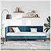 Cornice del letto ad angolo Blu 80 x 200 cm Velluto - Foto miniatura 5
