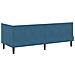 Cornice del letto ad angolo Blu 80 x 200 cm Velluto - Foto miniatura 8