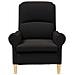 poltrona Nero 76 x 94 x 102 cm Tessuto - Foto miniatura 4