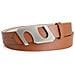 Elegante Cintura Con Fibbia A S - Cintura In Pelle Pu Con Fibbia A S In Lega Per Jeans E Abiti Khaki - Foto miniatura 3