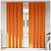 Tende con tende 2 pcs Arancione Vivo 245x140cm Poliestere - Foto miniatura 2