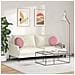 Cuscini per Seduta 2 pcs Rosa Ø 40 x 13 cm Velluto - Foto miniatura 4