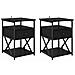 Armadio da Notte con cassetto 2 pcs Rovere nero 40 x 42 x 55 cm - Foto miniatura 1