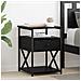 Armadio da Notte con cassetto 2 pcs Rovere nero 40 x 42 x 55 cm - Foto miniatura 2