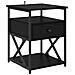 Armadio da Notte con cassetto 2 pcs Rovere nero 40 x 42 x 55 cm - Foto miniatura 6