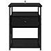Armadio da Notte con cassetto 2 pcs Rovere nero 40 x 42 x 55 cm - Foto miniatura 7