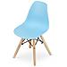 Sedia Valora ZUBI in legno blu dal design ergonomico per la cameretta dei bambini - Foto miniatura 4