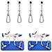Seggiolini Altalena 2 pz con Pietre Arrampicata Blu Polietilene - Foto miniatura 1