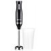 Frullatore A Immersione 400w A 2 Velocità Inox Con Bicchiere, Nero - Foto miniatura 1
