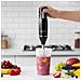 Frullatore A Immersione 400w A 2 Velocità Inox Con Bicchiere, Nero - Foto miniatura 5