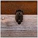 Sgabello Con Cassetti In Legno E Similpelle Marrone 30x30x28h - Foto miniatura 7