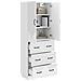 Set di armadi 2 pcs Bianco Lucido 66 x 34,5 x 87 cm - Foto miniatura 2