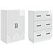 Set di armadi 2 pcs Bianco Lucido 66 x 34,5 x 87 cm - Foto miniatura 3
