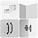 Set di armadi 2 pcs Bianco Lucido 66 x 34,5 x 87 cm - Foto miniatura 7