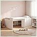 Letto alto per bambini con scrivania Bianco 75 x 190 cm - Foto miniatura 2