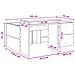 Letto alto per bambini con scrivania Bianco 75 x 190 cm - Foto miniatura 9