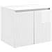 Set di Armadi da Bagno 3 pz Bianco Lucido 49,5 x 44,5 x 65 cm - Foto miniatura 6
